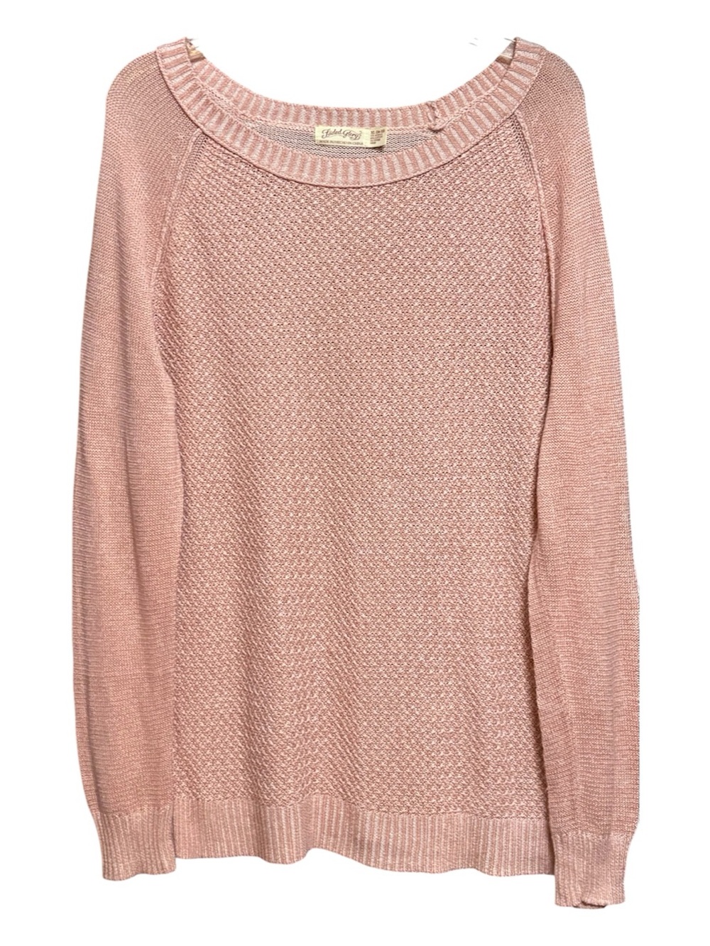 Faded Glory Women's Crystal Coral Knit Sweater XL 16-18
